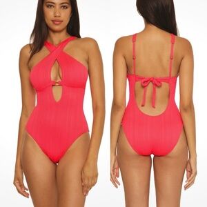 🌻NEW w/tag BECCA by Rebecca Virtue  Bora Bora One-Piece Swimsuit | Size Small